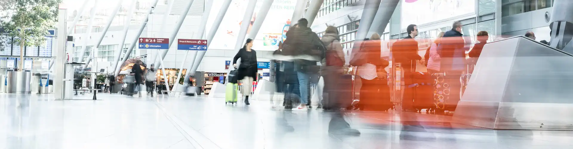 Abflughalle Flughafen Düsseldorf