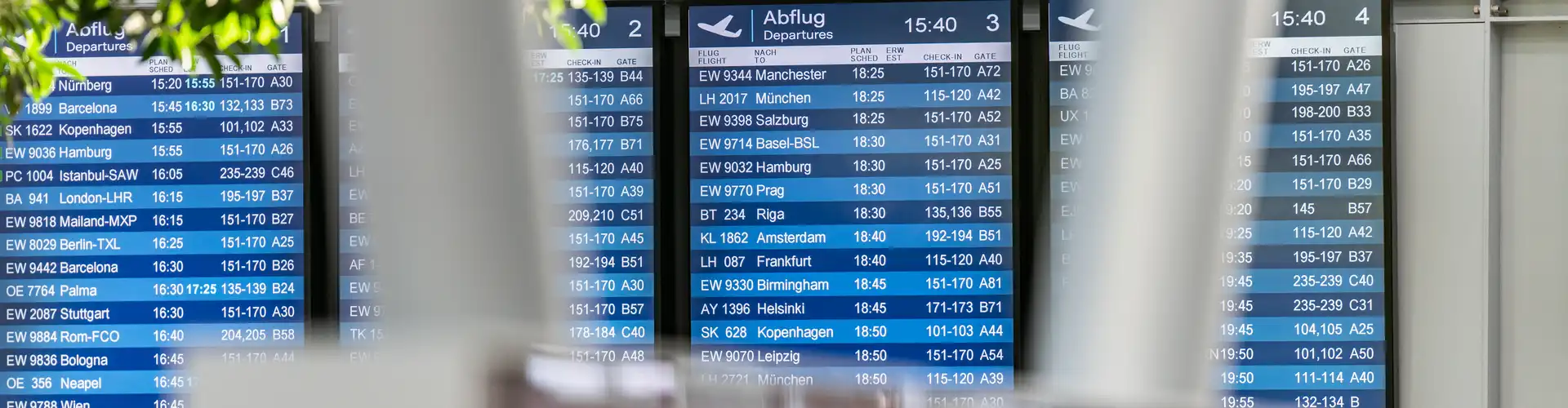 Anzeigetafel Flughafen