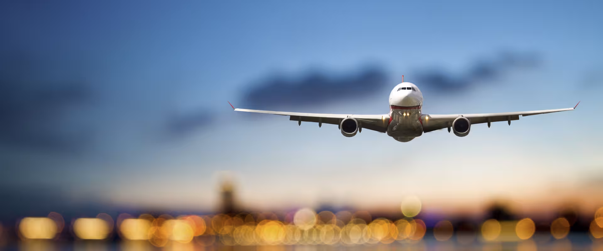 Flugzeug im Landeanflug